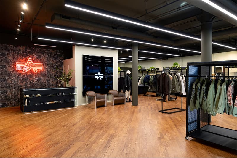 Alpha Industries Opens First Permanent Retail Store new york city lafayette brick and mortar store 