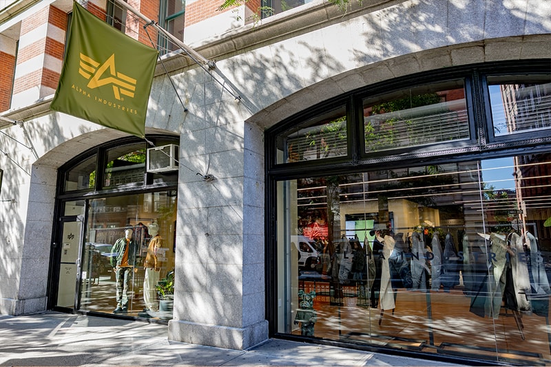 Alpha Industries Opens First Permanent Retail Store new york city lafayette brick and mortar store 