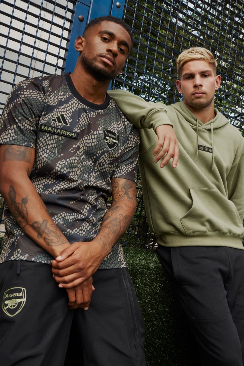 Arsenal Football Club Maharishi Collaboration Clothing Streetwear UK Premier League Champions League Soccer Sports Declan Rice
