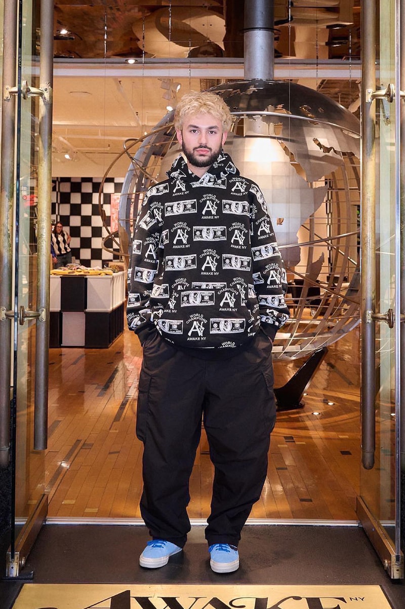 Awake NY Taps Friends and Family For Second Fall 2023 Delivery angelo baque nyc new york knitwear outerwear cozy hoodie sweat beanie vibrant cold weather clean capsule collection release la comunidad community