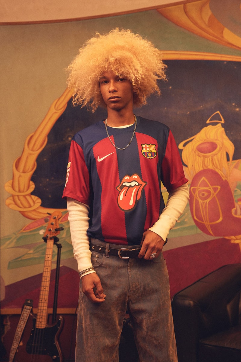 FC Barcelona and Spotify Presents Collaborative The Rolling Stones Jersey