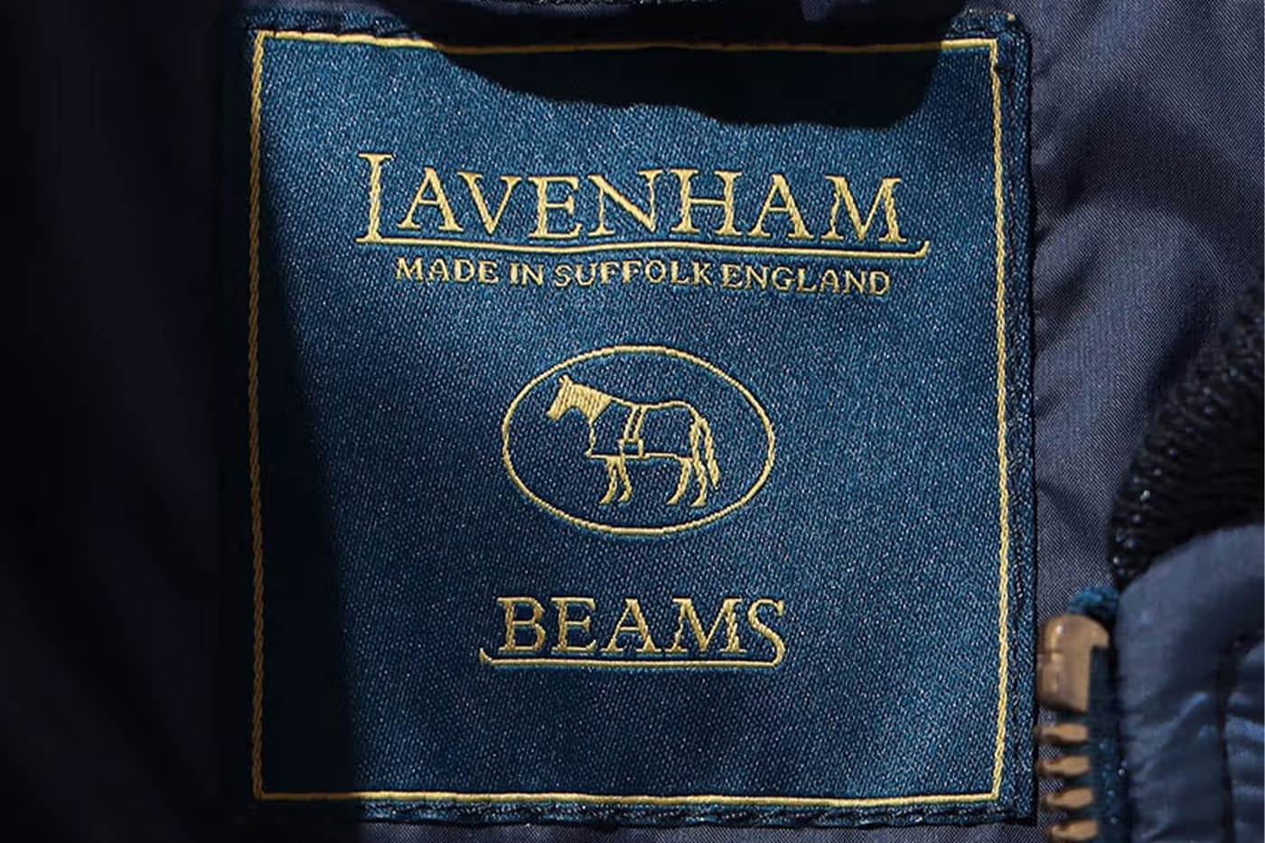 BEAMS and Lavenham Reunite on Patchwork Bomber Jacket UK japan streetwear great britain quilt streetwear lavenstar queen