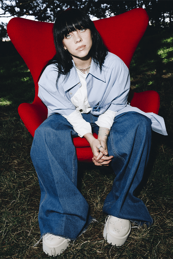 Gucci Billie Eilish Horsebit 1955 handbag Collaboration Demetra singer songwriter Sabato De Sarno