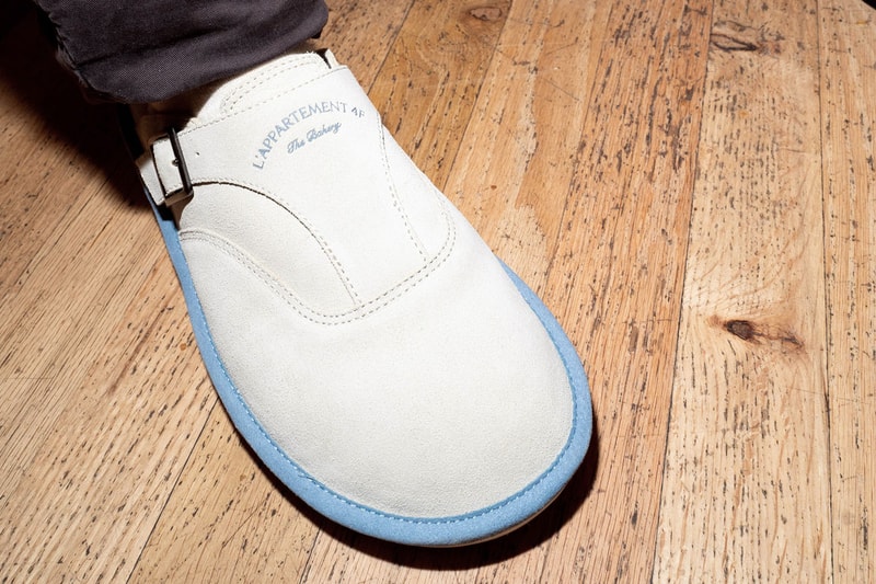 NYC Label Brunch Taps Brooklyn's L'Appartement 4F Bakery for a Tasteful Collab madhappy lifestyle hotel slipper footwear drop new york city croissant breakfast cereal 