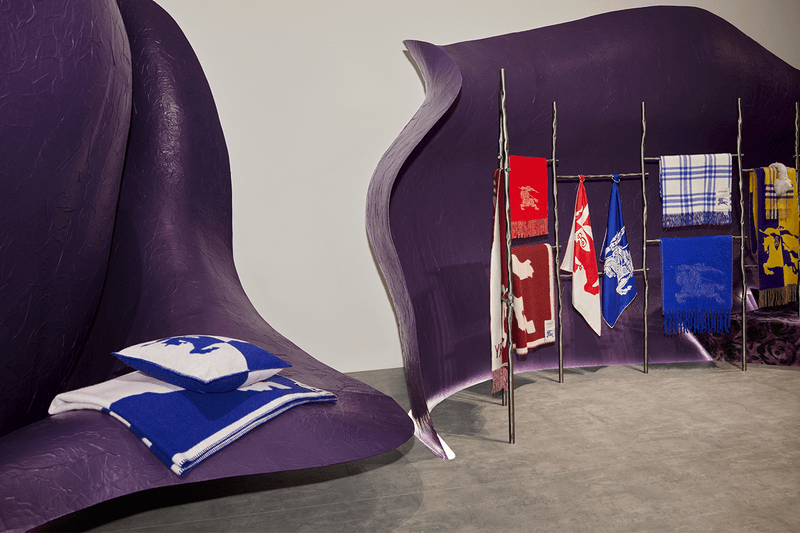 Burberry Streets Shanghai Experience Burberry Rose Petal Maze Daniel lee fall winter 2023 collection menswear womenswear London Norman’s Panyu Road