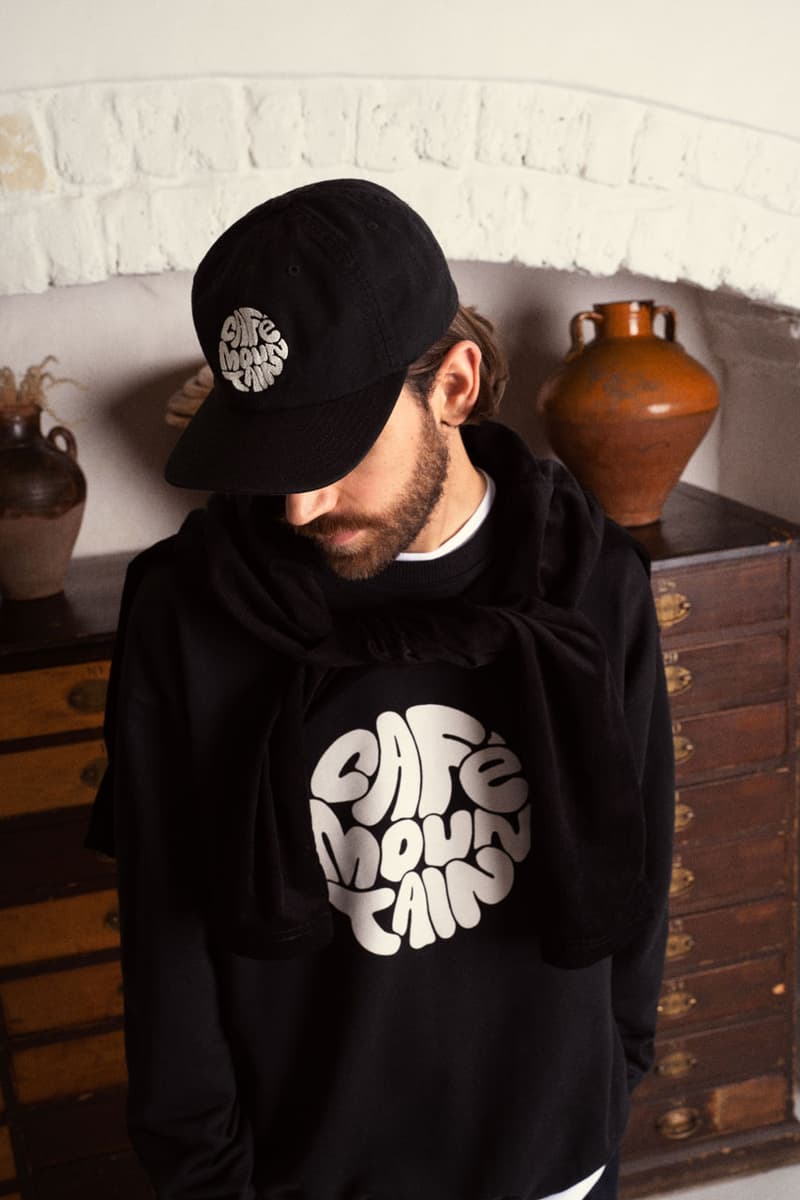 Café Mountain Fall Winter 2023 Collection Lookbook Fashion Streetwear Clothing London Manchester Cold Outerwear Hoodie T-Shirt Beanie