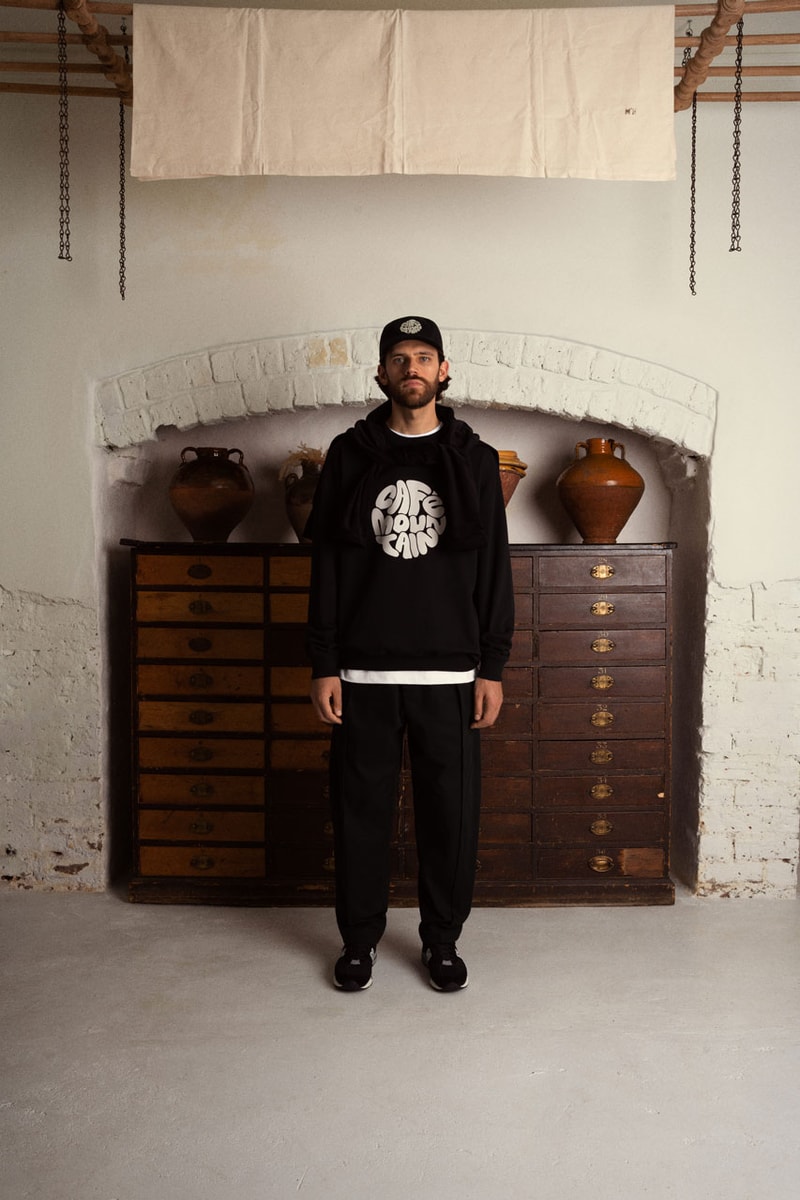 Café Mountain Fall Winter 2023 Collection Lookbook Fashion Streetwear Clothing London Manchester Cold Outerwear Hoodie T-Shirt Beanie