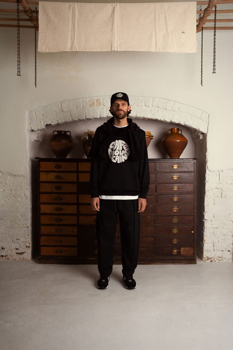 Café Mountain Fall Winter 2023 Collection Lookbook Fashion Streetwear Clothing London Manchester Cold Outerwear Hoodie T-Shirt Beanie