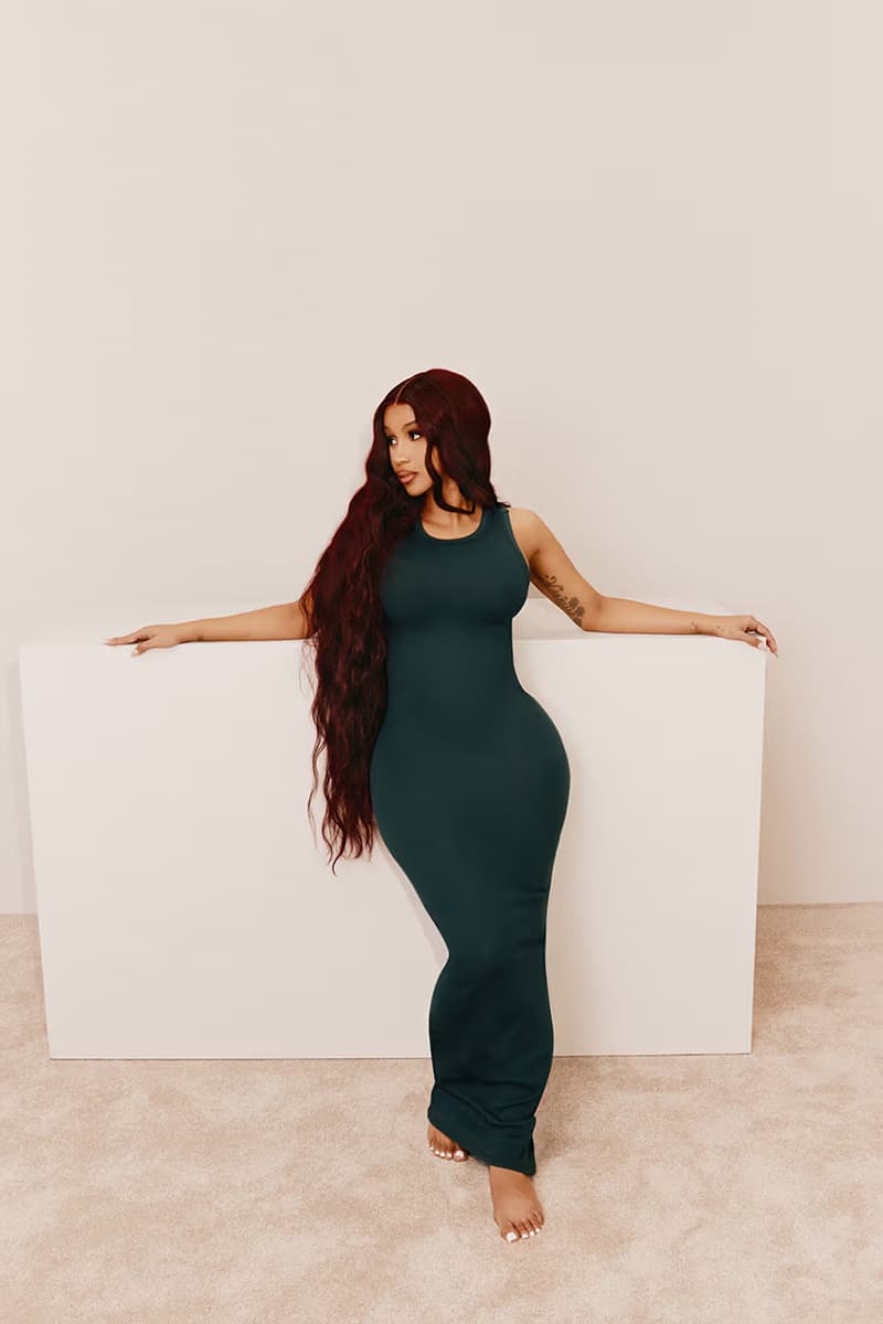 Cardi B Fronts New SKIMS Campaign kim kardashian curves shapewear cotton loungewear bras bralettes bodysuits Nelly Furtado, SZA, Ice Spice and Snoop Dogg 