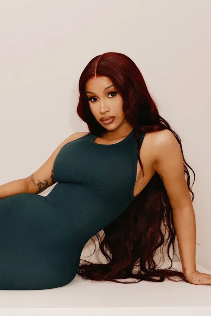 Cardi B Fronts New SKIMS Campaign kim kardashian curves shapewear cotton loungewear bras bralettes bodysuits Nelly Furtado, SZA, Ice Spice and Snoop Dogg 