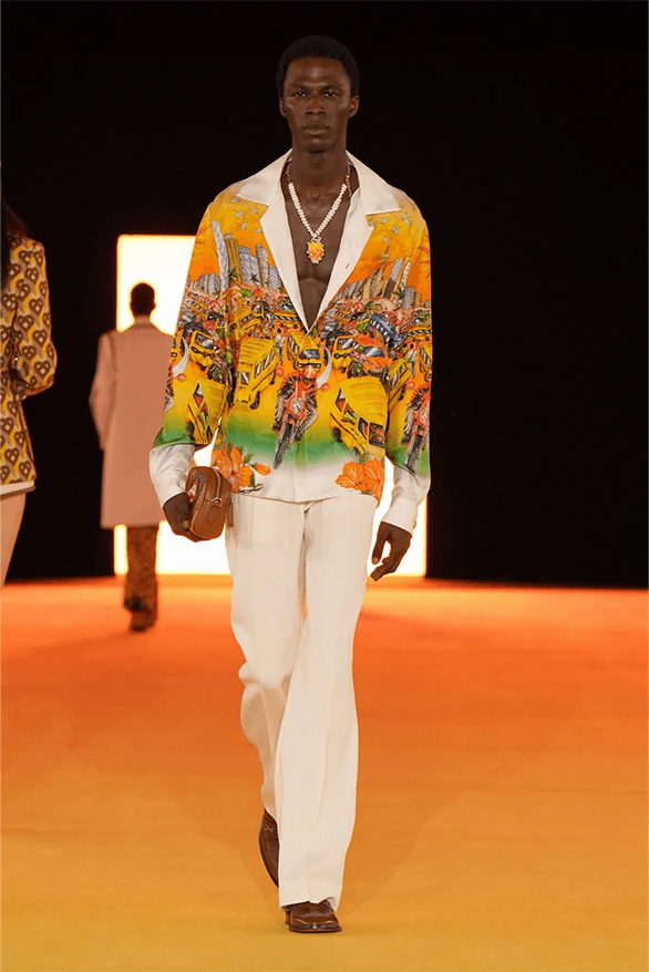 Casablanca Spring Summer 2024 Paris Fashion Week menswear womenswear runway Charaf Tajer interview