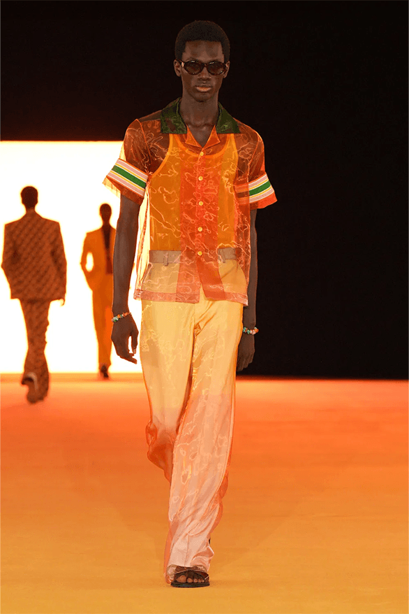 Casablanca Spring Summer 2024 Paris Fashion Week menswear womenswear runway Charaf Tajer interview