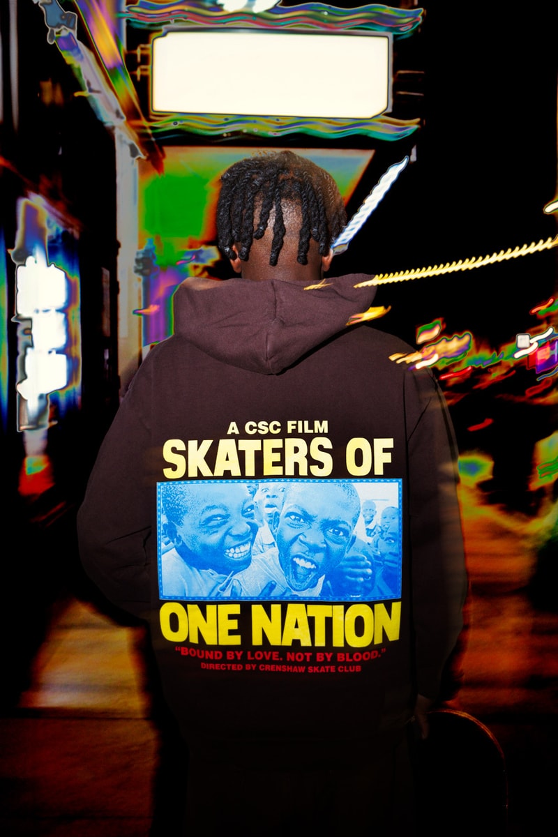 Crenshaw Skate Club’s S.O.O.N. Collection Is a Nod to the Skate Community tobey mcintosh skateboard los angeles california community apparel release price drop chargers collab capsule collection outerwear hoodie deck t shirt jacket denim logo brand