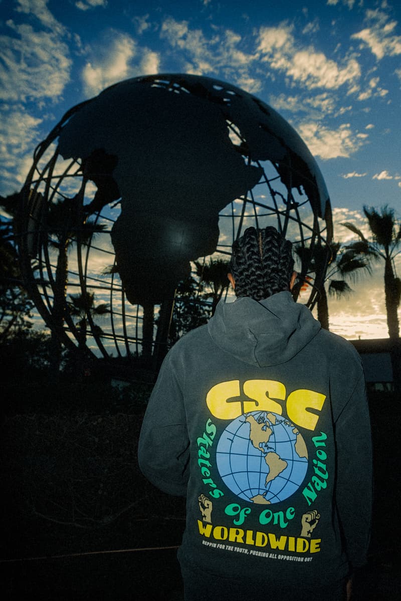 Crenshaw Skate Club’s S.O.O.N. Collection Is a Nod to the Skate Community tobey mcintosh skateboard los angeles california community apparel release price drop chargers collab capsule collection outerwear hoodie deck t shirt jacket denim logo brand