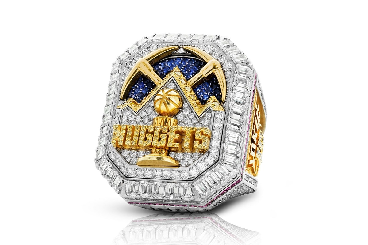 Closer Look Denver Nuggets NBA Championship Rings nikola jokic 2023 championships jbh diamond accessories rings jewelry