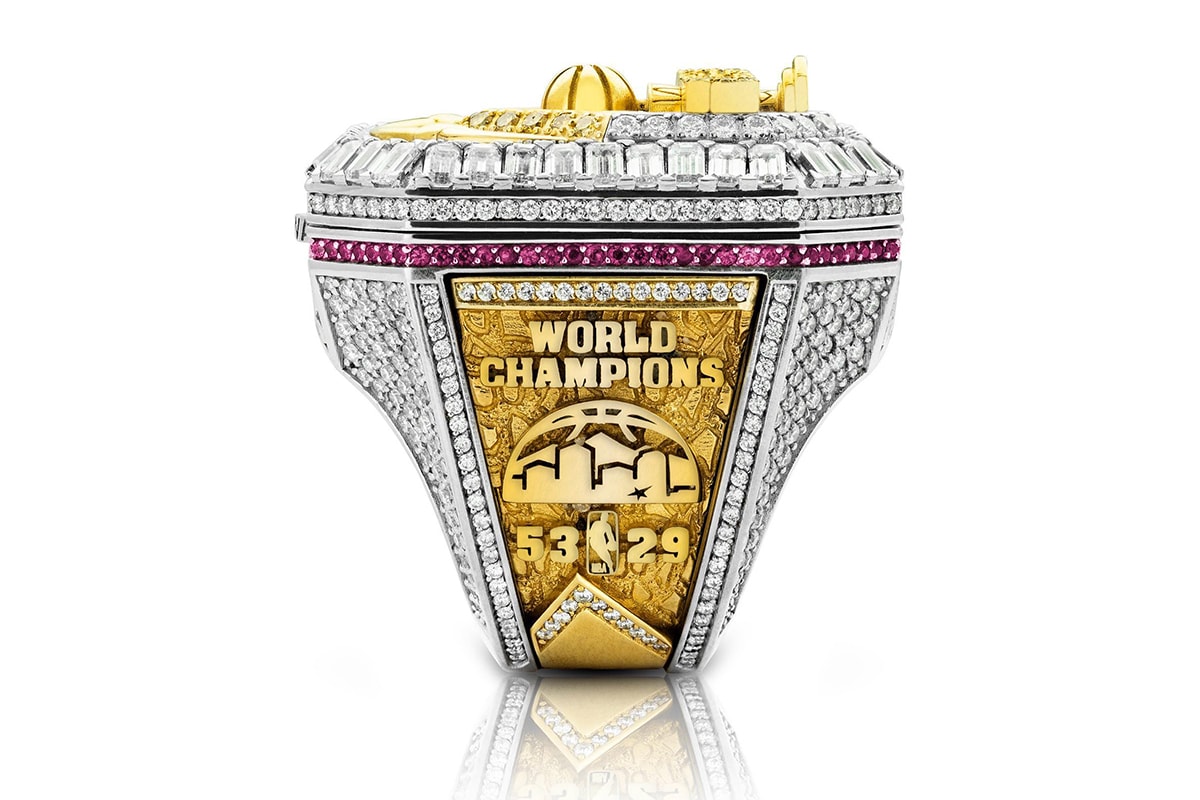 Closer Look Denver Nuggets NBA Championship Rings nikola jokic 2023 championships jbh diamond accessories rings jewelry