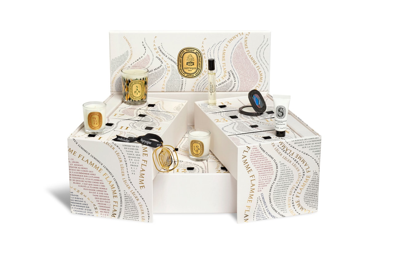 Diptyque Unveils Holiday Advent Calendar and Revives Limited Edition Pumpkin Candle french fragrance house citrouille hong kong cozy fall autumn christmas holiday szn season pie fruit crispy olfactory luxury scent experience Coing candle, Santal candle, Pomander candle, Odor-removing candle, Orphéon refillable solid perfume, Eau Rose EDP, Do Son EDT, Eau Capitale EDP, Fleur de Peau EDP, Eau des Sens EDT, Do Son shower oil, Philosykos scented soap, Softening Hand Wash, Velvet Hand Lotion, as well as a Decoration set pie thanksgiving halloween