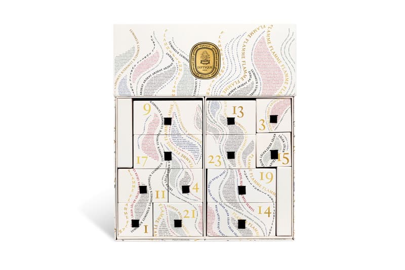 Diptyque Unveils Holiday Advent Calendar and Revives Limited Edition Pumpkin Candle french fragrance house citrouille hong kong cozy fall autumn christmas holiday szn season pie fruit crispy olfactory luxury scent experience Coing candle, Santal candle, Pomander candle, Odor-removing candle, Orphéon refillable solid perfume, Eau Rose EDP, Do Son EDT, Eau Capitale EDP, Fleur de Peau EDP, Eau des Sens EDT, Do Son shower oil, Philosykos scented soap, Softening Hand Wash, Velvet Hand Lotion, as well as a Decoration set pie thanksgiving halloween