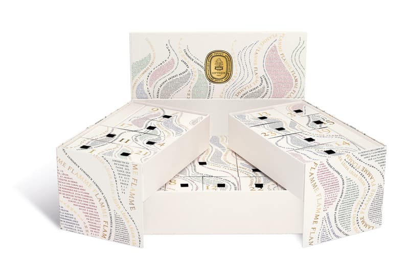 Diptyque Unveils Holiday Advent Calendar and Revives Limited Edition Pumpkin Candle french fragrance house citrouille hong kong cozy fall autumn christmas holiday szn season pie fruit crispy olfactory luxury scent experience Coing candle, Santal candle, Pomander candle, Odor-removing candle, Orphéon refillable solid perfume, Eau Rose EDP, Do Son EDT, Eau Capitale EDP, Fleur de Peau EDP, Eau des Sens EDT, Do Son shower oil, Philosykos scented soap, Softening Hand Wash, Velvet Hand Lotion, as well as a Decoration set pie thanksgiving halloween