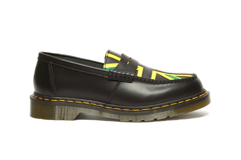 Dr. Martens x Denim Tears Collaboration Celebrates the Legacy of the Afro-Caribbean Diaspora release info windrush generation paiir of shoes with flag painted tremaine emory supreme