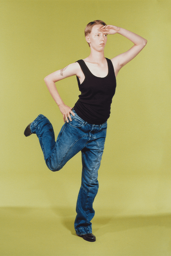 Edward Cuming CUM Jeans Campaign London uk menswear womenswear central saint martins graduate designer