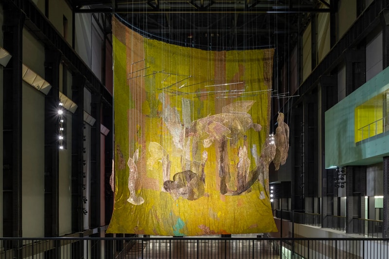 El Anatsui Behind the Red Moons Tate Modern London