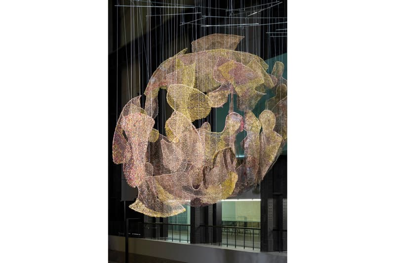 El Anatsui Behind the Red Moons Tate Modern London