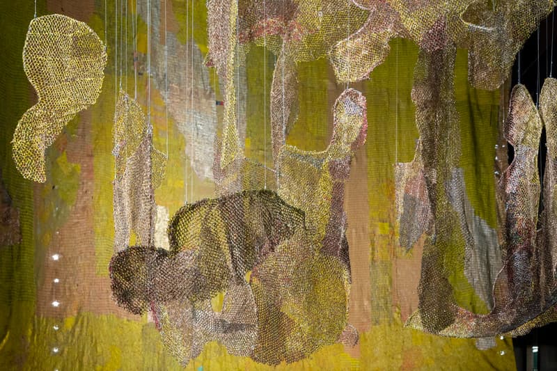 El Anatsui Behind the Red Moons Tate Modern London