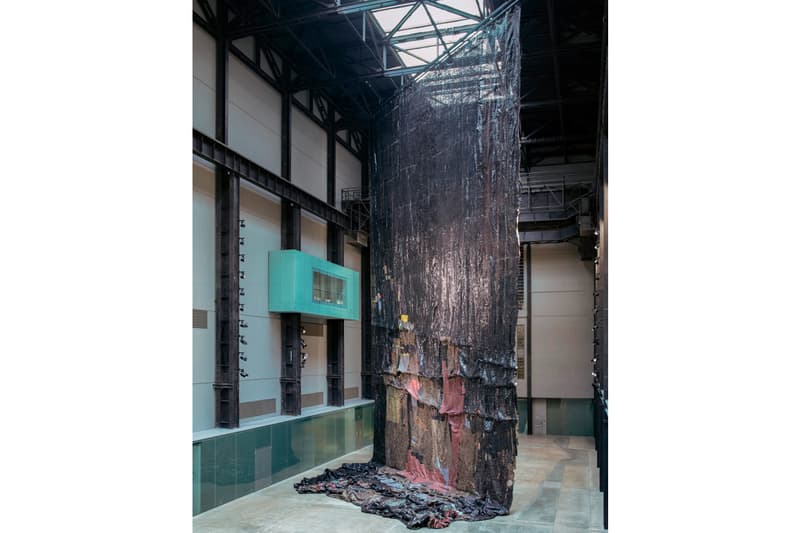 El Anatsui Behind the Red Moons Tate Modern London