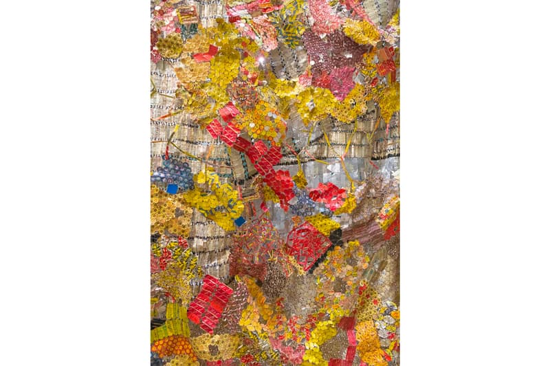 El Anatsui Behind the Red Moons Tate Modern London