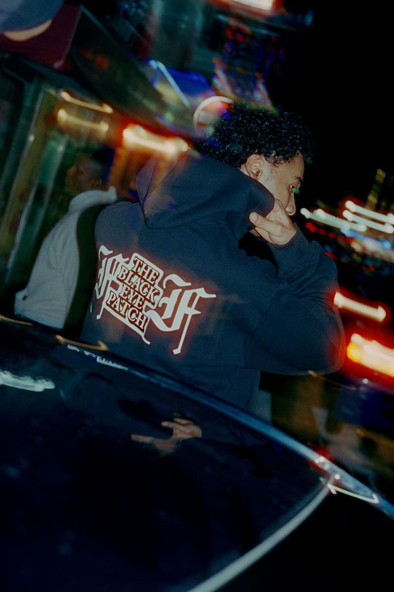 Fake As Flowers x BlackEyePatch Illuminates the Nighttime Tokyo Streets japan youthquake verdy collective capsule collection collab second release date skate streetwear award fashion holographic jacket track hoodie tee 