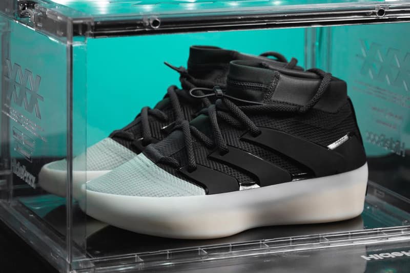 fear of god adidas basketball sneaker black white tan official release date info photos price store list buying guide