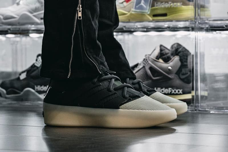 fear of god adidas basketball sneaker black white tan official release date info photos price store list buying guide