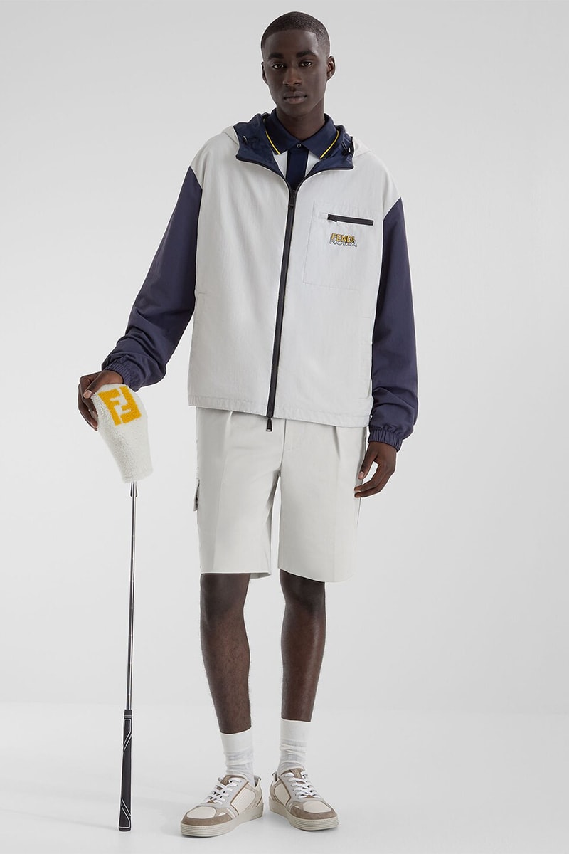 Take to the Green With Fendi's New 2023 Golf Capsule lookbooks clubs golf bags polo t-shirts subtle ff logo club driver wood clubs celebrate ryder cup kim jones silvia venturini fendi 