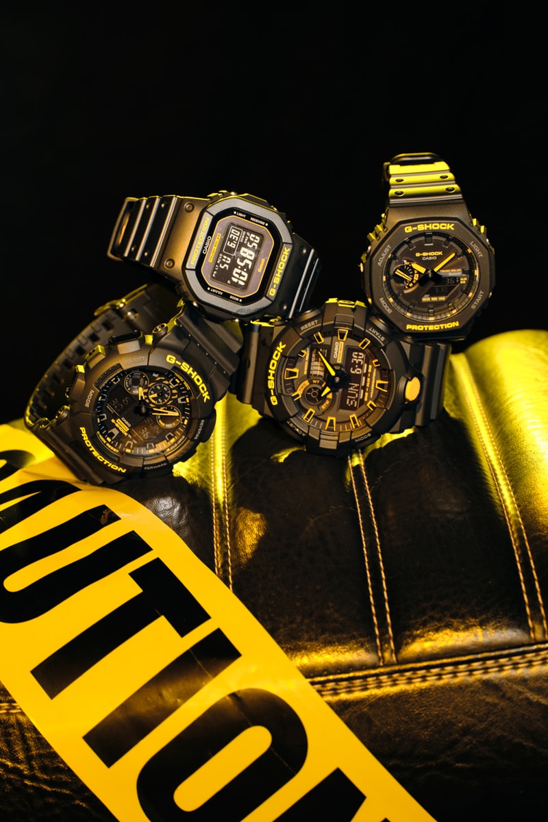 G-SHOCK Caution Yellow GW-B5600CY-1 GA-B2100CY-1A GA-700CY-1A GA-100CY-1A Carbon Core Guard Structure Smartphone Link App 