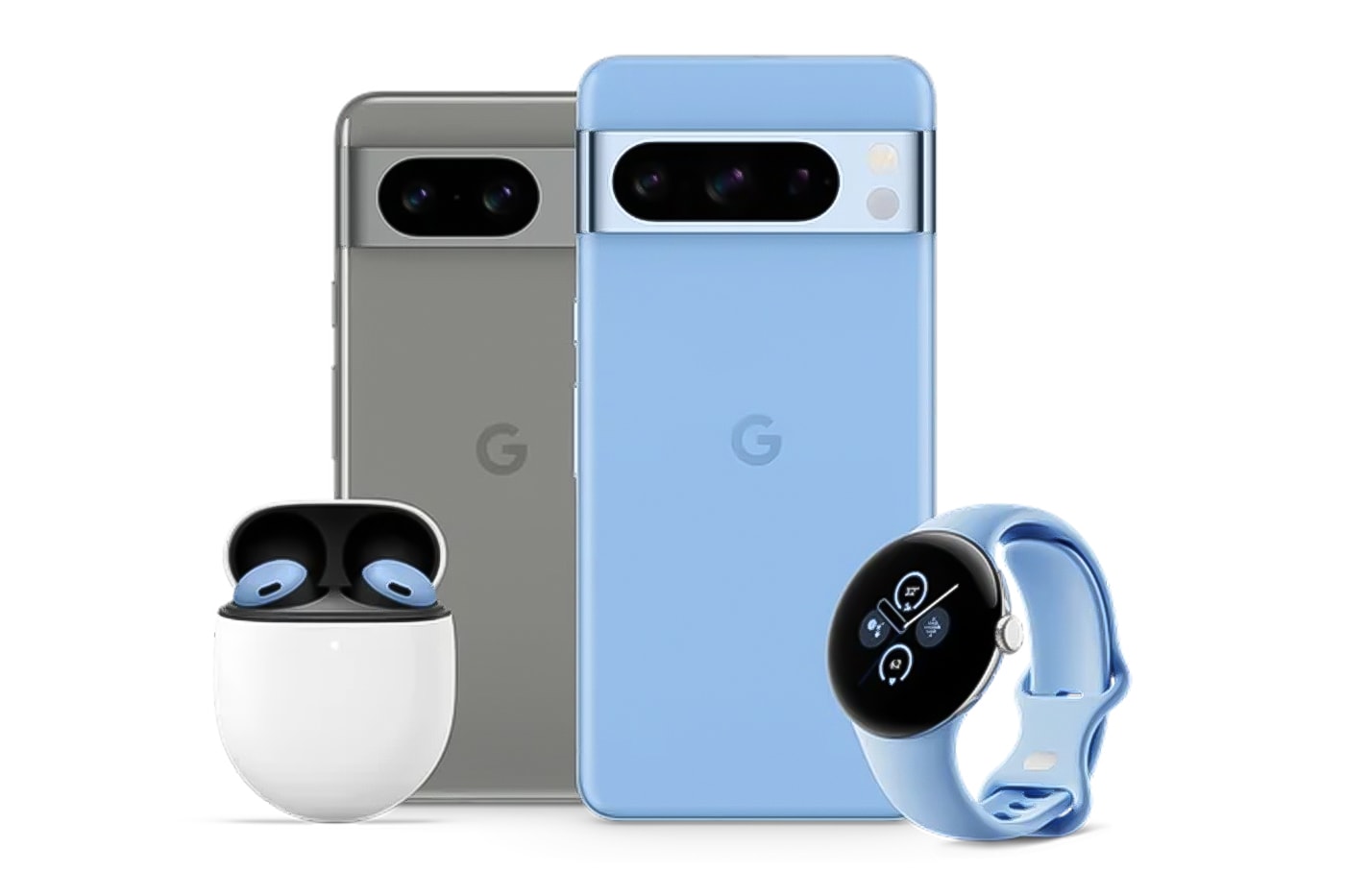 Google New Flagship Smartphones Pixel 8 Pixel 8 Pro pixel watch 2 smartwatch made by reveal event product launch cost details