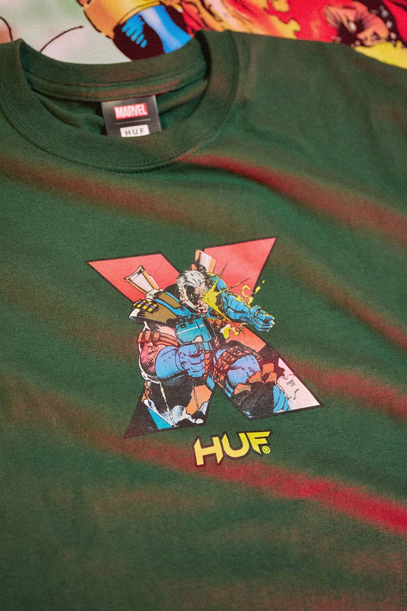 HUF Celebrates 60 Years of Marvel's 'X-Men' With New Capsule Collection wolverine mutant heroes graphic t-shirts superheroe 