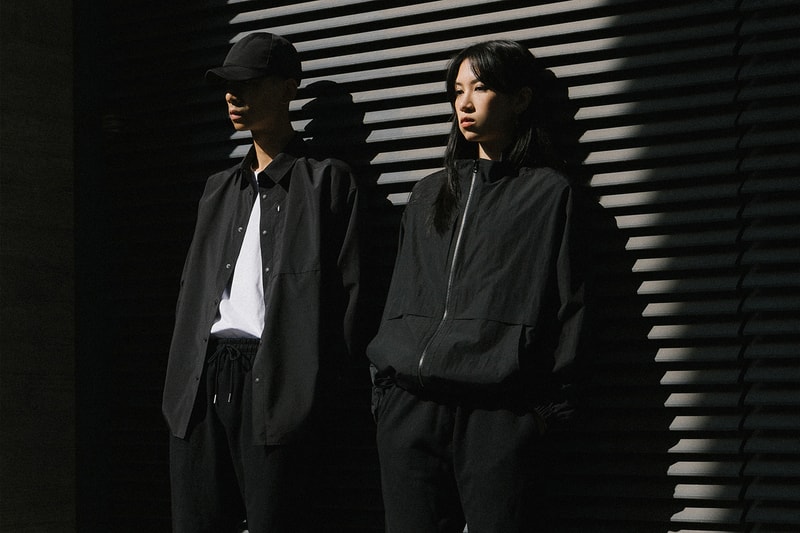 Hypebeast Goods and Services Drop 2 Minimalist Capsule Collection Track Pants Jacket Tech Shirt Black