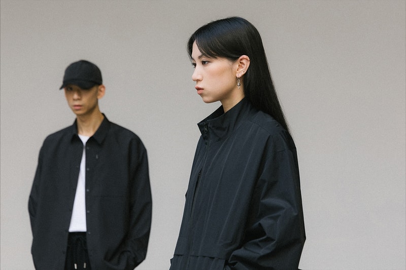 Hypebeast Goods and Services Drop 2 Minimalist Capsule Collection Track Pants Jacket Tech Shirt Black