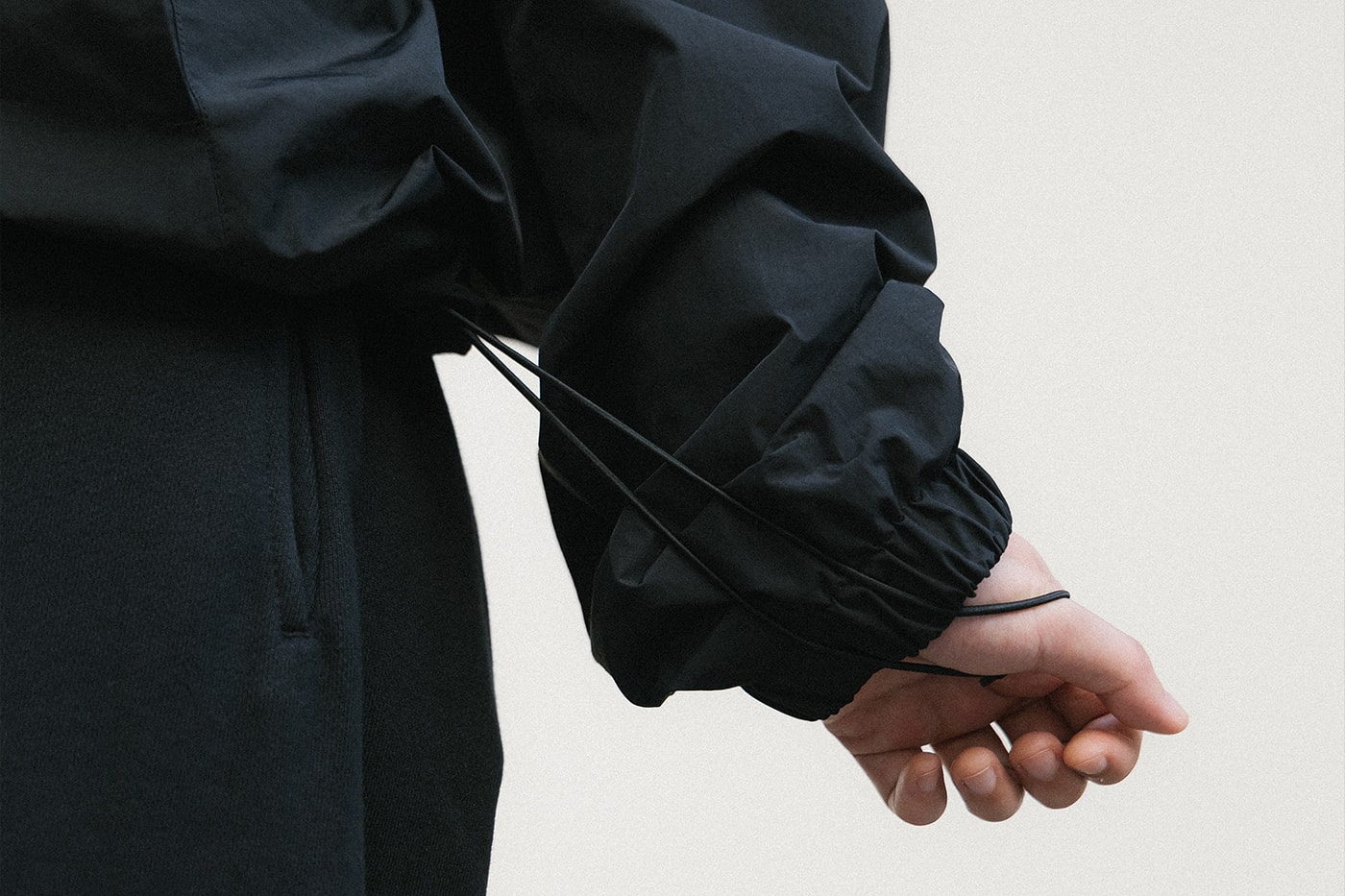 Hypebeast Goods and Services Drop 2 Minimalist Capsule Collection Track Pants Jacket Tech Shirt Black