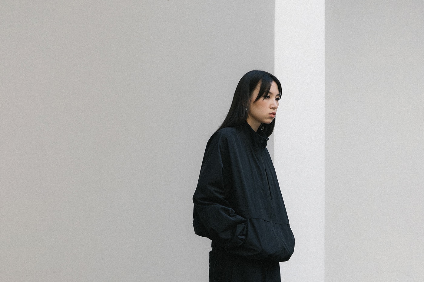 Hypebeast Goods and Services Drop 2 Minimalist Capsule Collection Track Pants Jacket Tech Shirt Black