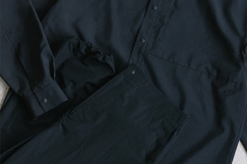 Hypebeast Goods and Services Drop 2 Minimalist Capsule Collection Track Pants Jacket Tech Shirt Black