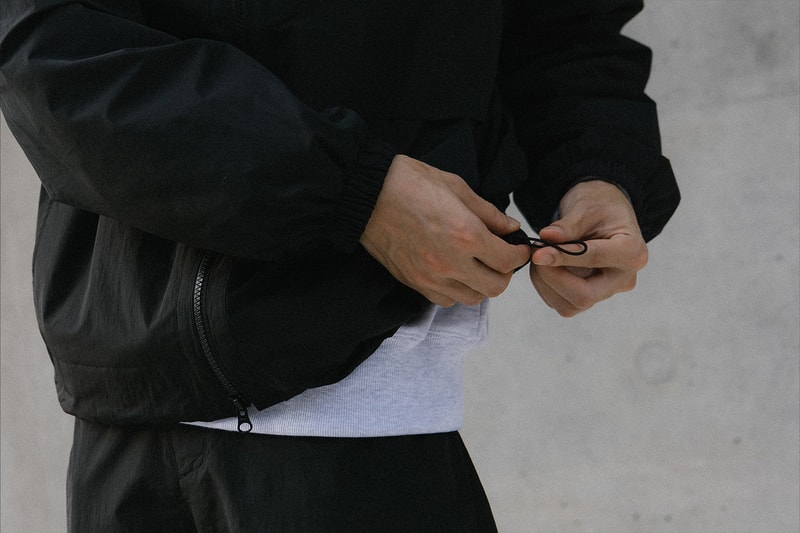 Hypebeast Goods and Services Drop 2 Minimalist Capsule Collection Track Pants Jacket Tech Shirt Black