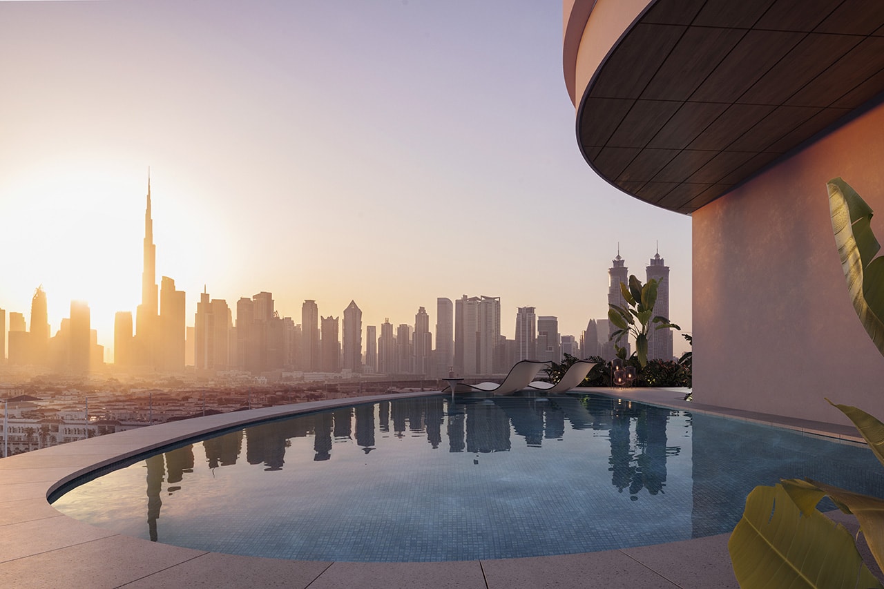 Mr. C Residences Jumeriah Dubai triplex residential design architecture building united arab emirates 