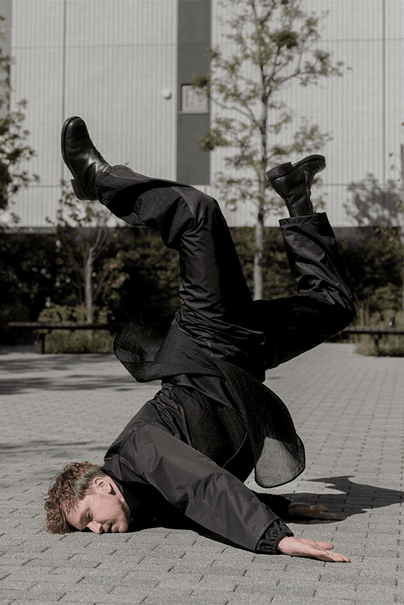 _J.L-A.L_ Fall/Winter 2023 Cascade Campaign menswear London uk designer Jean-Luc Ambridge