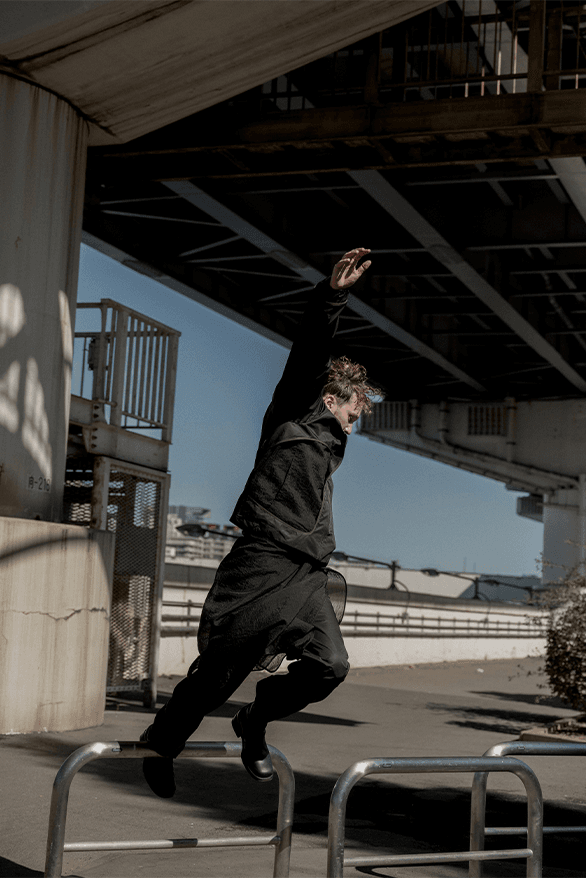 _J.L-A.L_ Fall/Winter 2023 Cascade Campaign menswear London uk designer Jean-Luc Ambridge