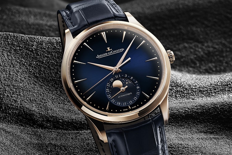 Jaeger-LeCoultre’s Master Ultra Thin Moon Pink Gold Stars a Dark Blue Fumé Dial