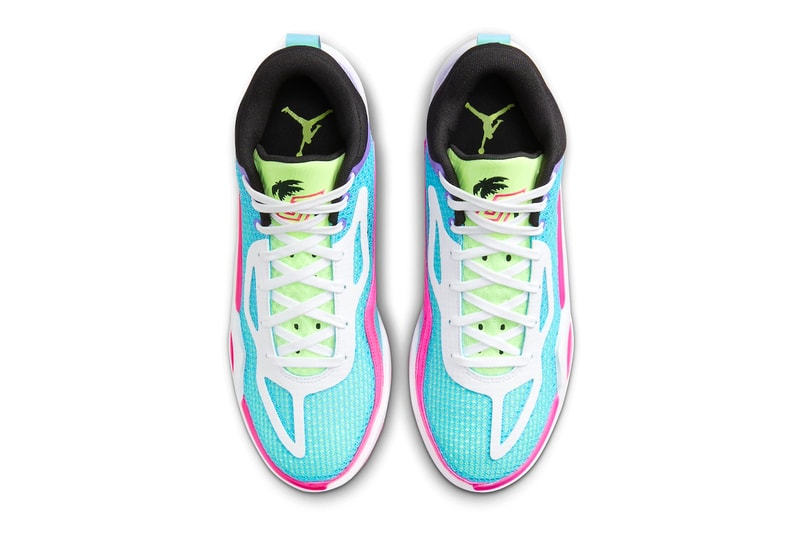 Jordan Tatum 1 "Wave Runner" Has an Official Fall Release Date FV0169-400 jayson tatum boston celtics basketball shoes michael jordan nba nike swoosh jumpman Lagoon Pulse/Pink Blast-Psychic Purple-White-Lime Glow-Black