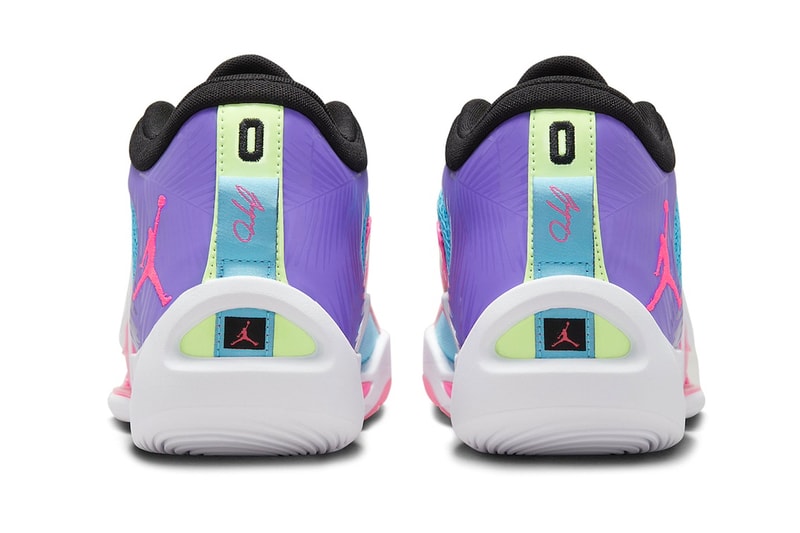 Jordan Tatum 1 "Wave Runner" Has an Official Fall Release Date FV0169-400 jayson tatum boston celtics basketball shoes michael jordan nba nike swoosh jumpman Lagoon Pulse/Pink Blast-Psychic Purple-White-Lime Glow-Black
