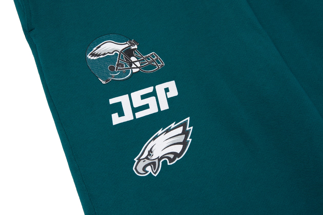 jimmy gorecki sweatpants jsp philadelphia eagles collaboration t shirt sweatshirt sweatpants hat new era official release date info photos price store list buying guide